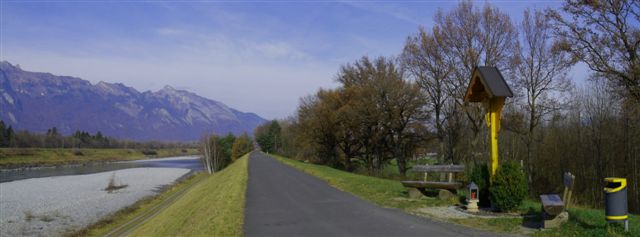 Rhein Radweg, Rheintal